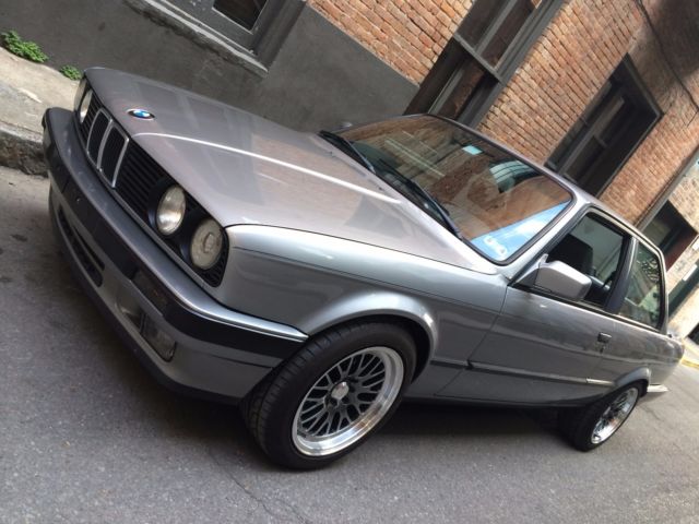 1988 bmw e30 325is. southern car. clean! 5sp. lachssilber. records, clean carfax