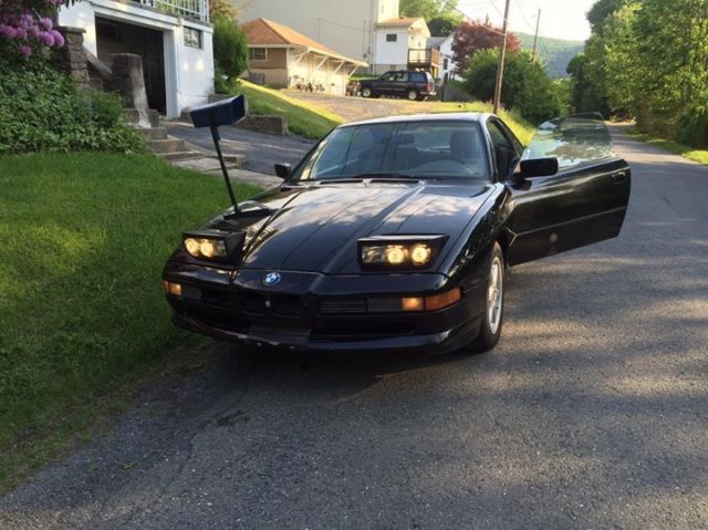 1991 bmw 850i 6 speed black on dove 156k miles plus extras read description