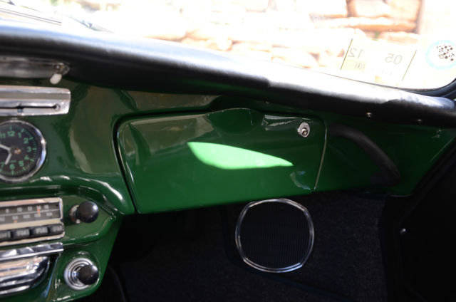 porsche 356c 356 c irish green on black rare color/ collector quality