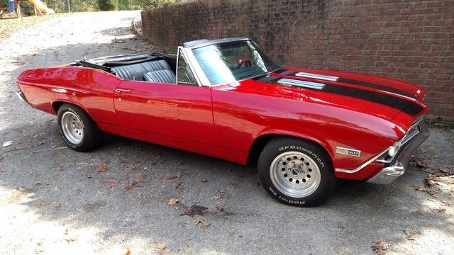 1968 chevrolet chevelle ss resto mod convertible, 41k original miles, new crate