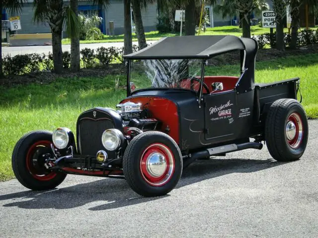 1926 ford t-bucket pickup 13,998 miles black convertible 3-speed manual