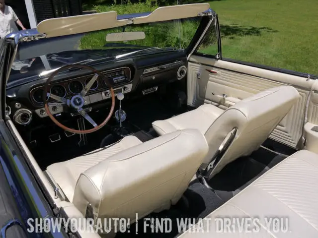 nightwatch blue white convertible top 1965pontiacgtows code 389 tri-powermanual