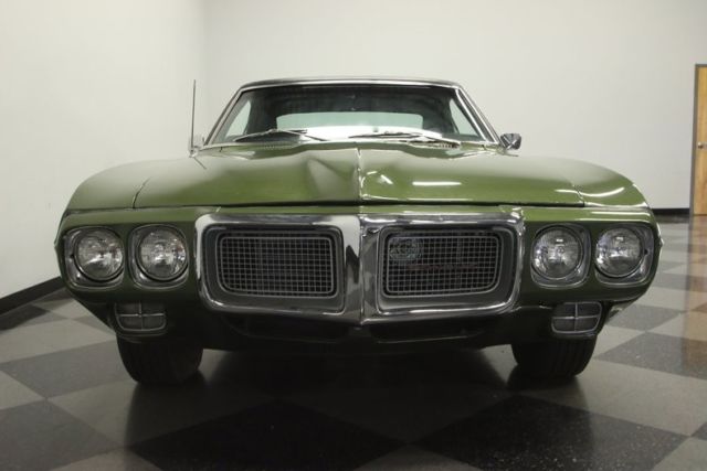 1969 pontiac firebird 40283 miles verdoro green coupe 350 v8 3 speed automatic