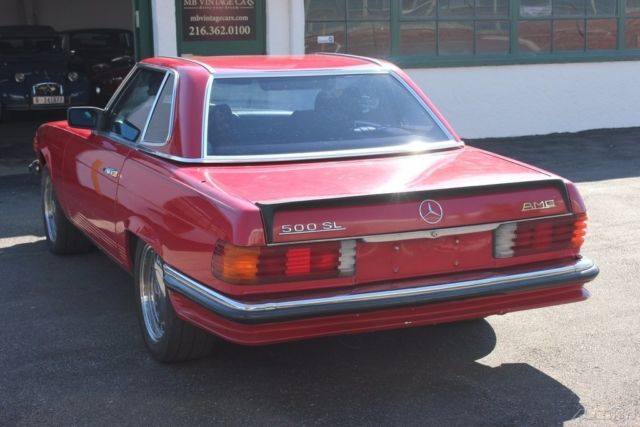 1985 mercedes 500sl euro with amg trim. 107.046