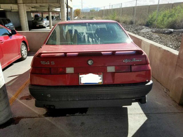 1991 alfa romeo 164s red and charcoal
