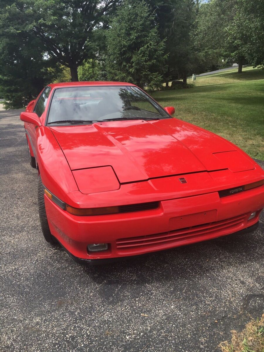 1989 toyota supra turbo hatchback red rwd automatic sport roof