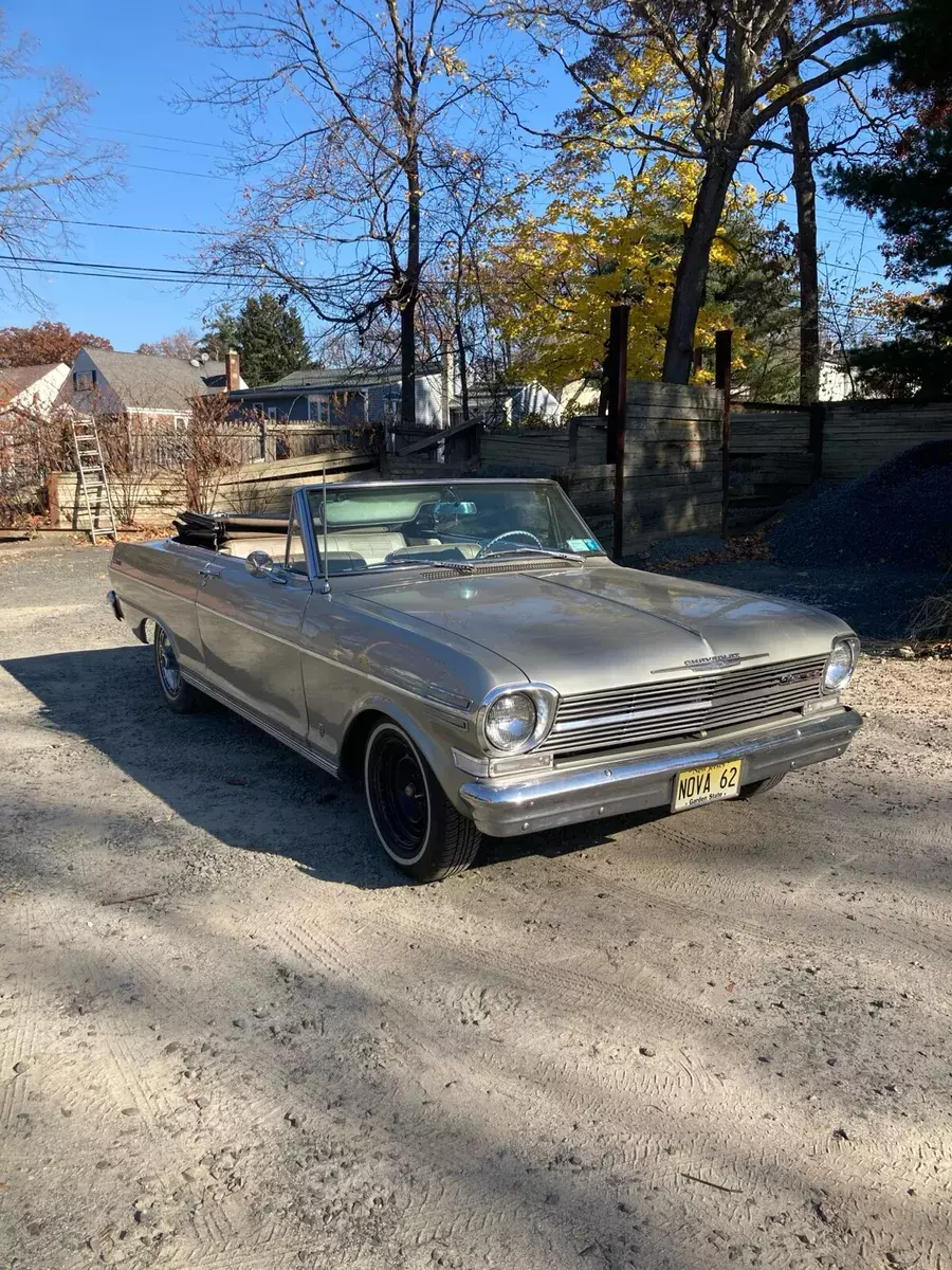 1962 chevrolet chevy ii convertible grey rwd automatic base