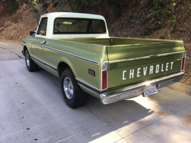 1971 chevrolet c10 short bed pickup truck v8 350 3spd patina silverado original