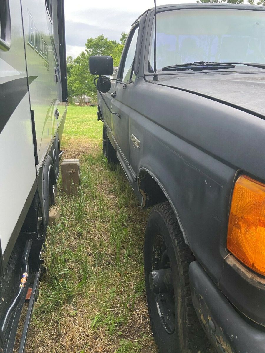 1991 ford f-250 diesel four wheel drive 7.3 l idi e4od new transmission