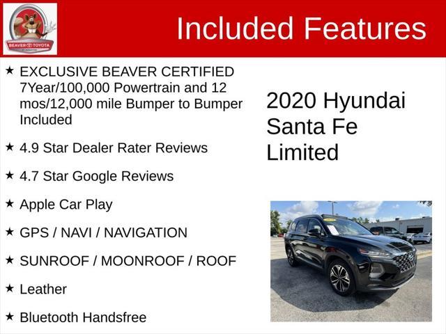 2020 hyundai santa fe limited 2.0t