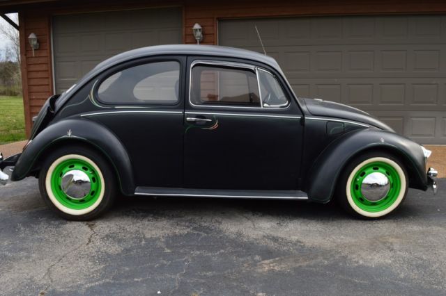 1969 vw custom beetle/lowered/street rod/blacked out/1500cc