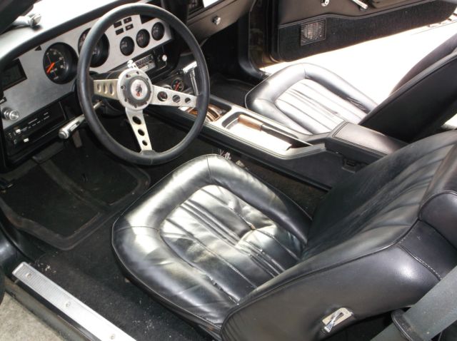 1977 mustang ii cobra factory v8 a/c black on black car very solid
