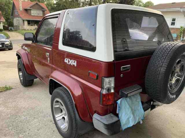 1990 daihatsu rocky suv red 4wd manual se