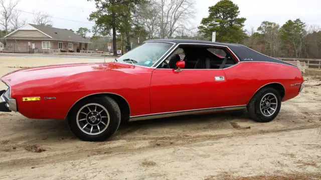 1973 amc javelin survivor, trans am red, low mi, rare car, black interior