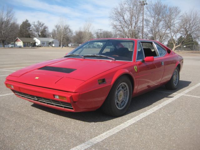 1975 ferrari 308 gt4 red 5 speed