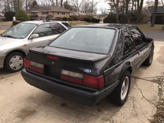 triple black mustang, new transmission!