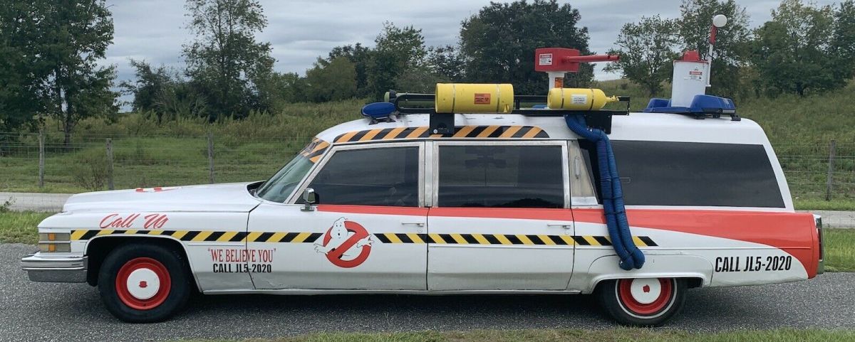 1974 cadillac ghostbusters car clone - real miller meteor bodied hearse