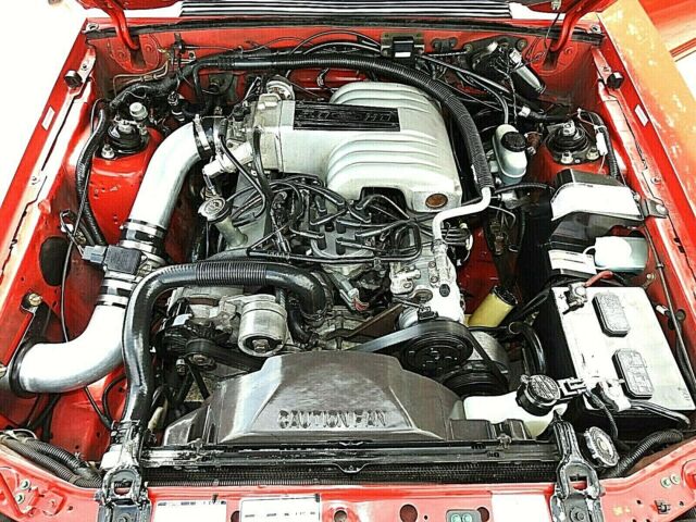 1992 ford mustang gt 5.0l convertible red auto 15k original miles collectors car