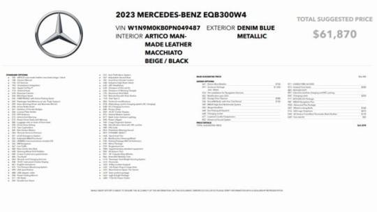 2023 mercedes-benz eqb eqb 300 4matic