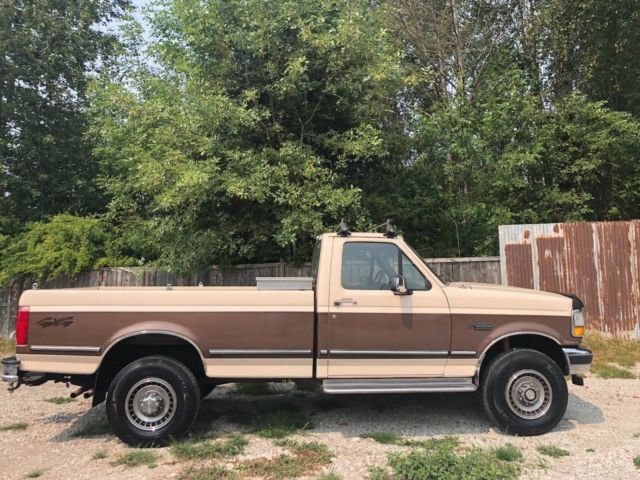 1992 ford f-250 xlt regular cab 4x4 460 v8 rust free worldwide no reserve clean