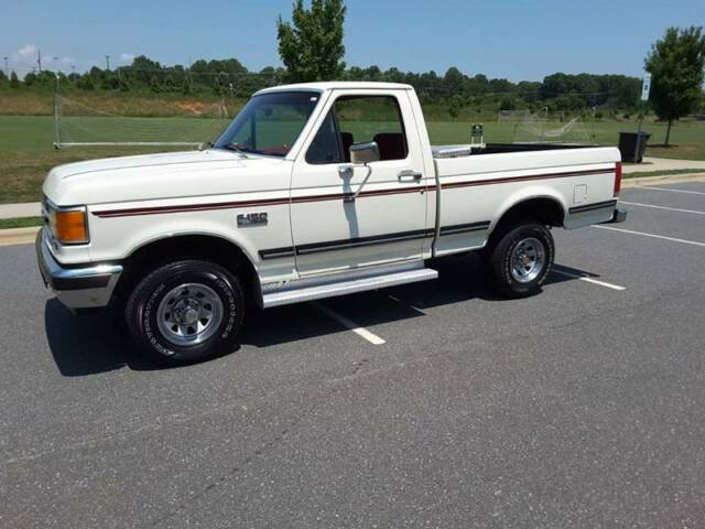 1990 ford f-150 xlt lariat reg cab sb hd floor shifted 4wd 5.0 v8 see videos