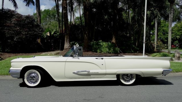 1959 ford thunderbird convertible 46,000 real miles in excellent shape in an out