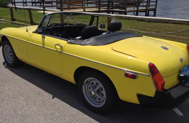 1979 mg mgb convertible 2-door convertible, yellow, rust free classic