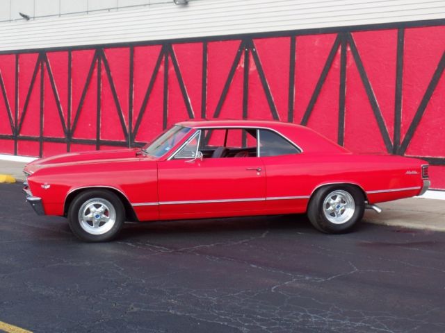 1967 chevrolet chevelle viper-red paint-496 big block-super solid-west coa