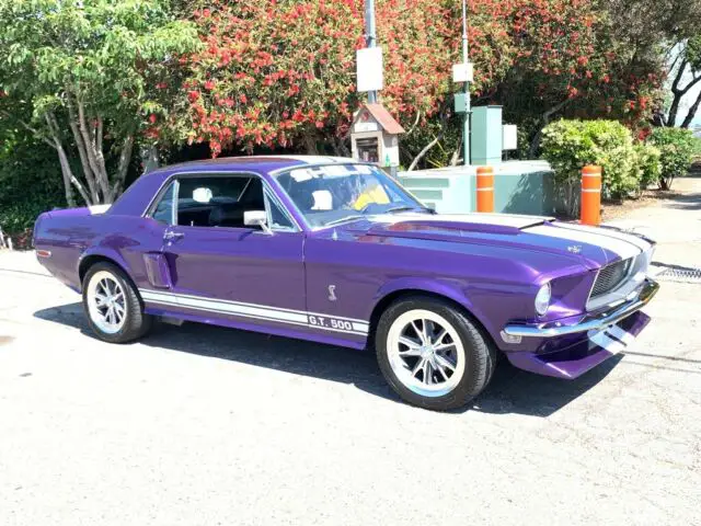 1968 ford mustang shelby gt-500 sports couple 302 v8 ca black plates 1967 gt350