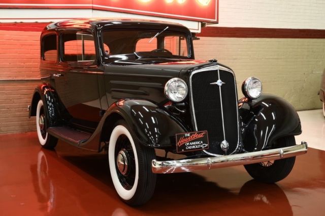 1935 chevrolet standard 39999 miles black sedan 193.9ci 3-spd manual