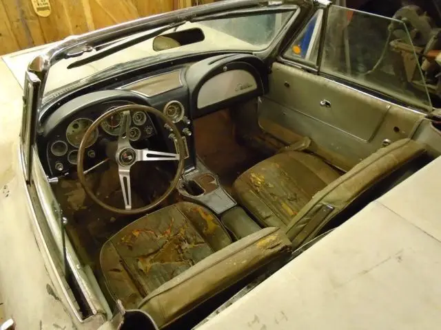 1964 corvette stingray roadster barn find project #'s match 327 4spd sports car