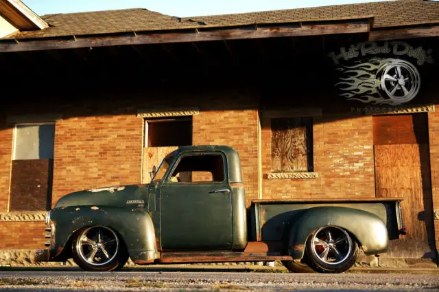 slammed hot rat street rod patina shop truck no air ride bagged 3100 47 53 resto