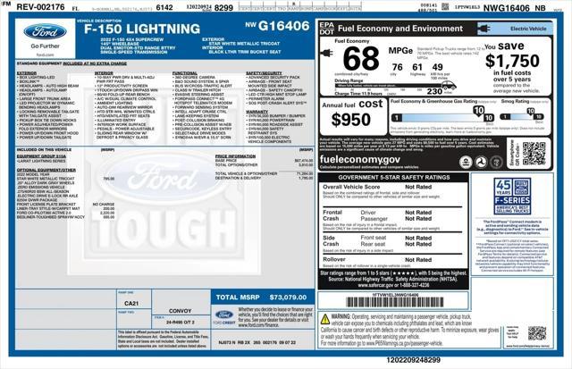 2022 ford f-150 lightning pro