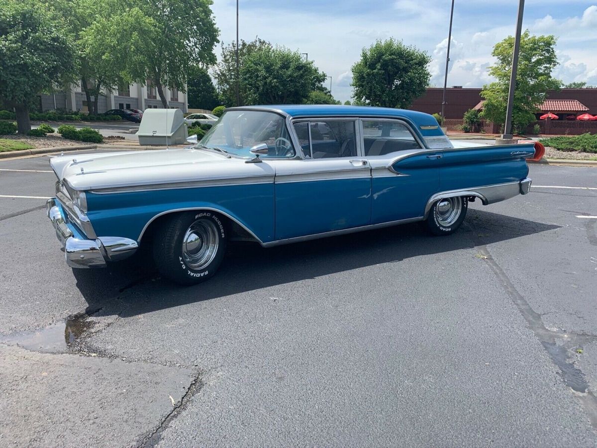 1959 ford fairlane 500 sedan blue rwd automatic galaxie