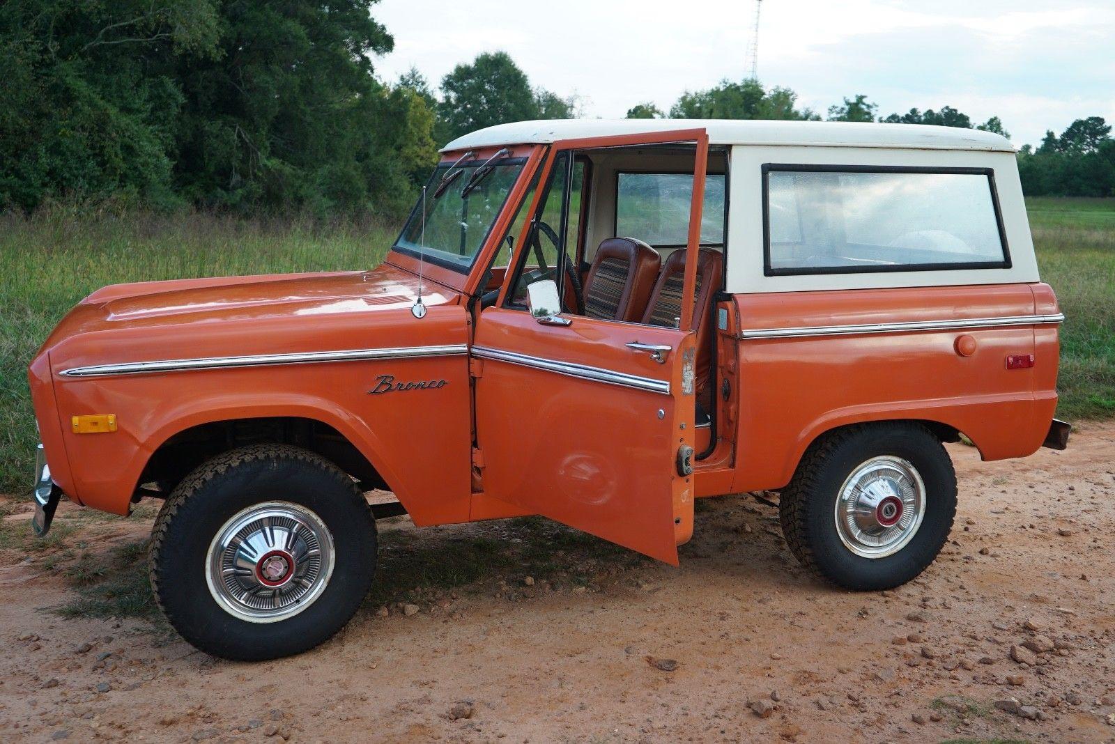 1973 ford bronco explorer package early model 302 4wd orange