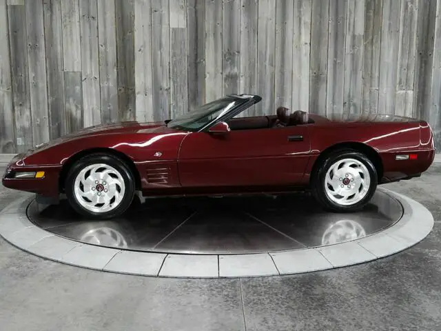 1993 corvette original 933 miles 40th ann. convertible like new rubyred ext. rub