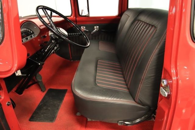 1956 ford f-100 80 miles red pickup truck 5.0 liter v8 3 speed automatic