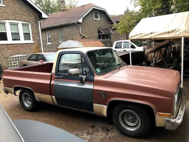 1982 chevy silverado c-10 short wide body ls swapped great patina texas truck