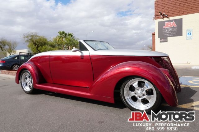 37 ford roadster convertible burgundy / silver like 1932 1936 1938 1939 1957 wow