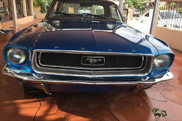 stunning electric blue mustang 289 v8
