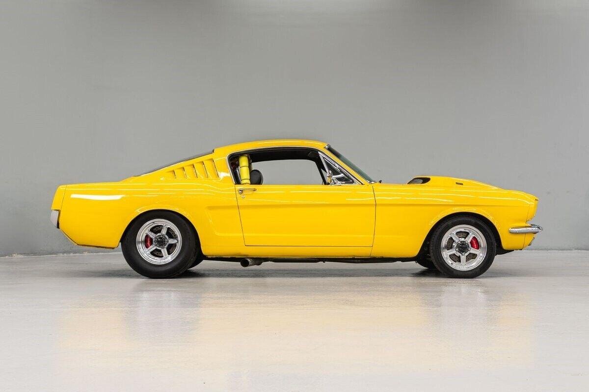 1965 ford mustang fastback pro street yellow fastback 427ci 5 speed manual