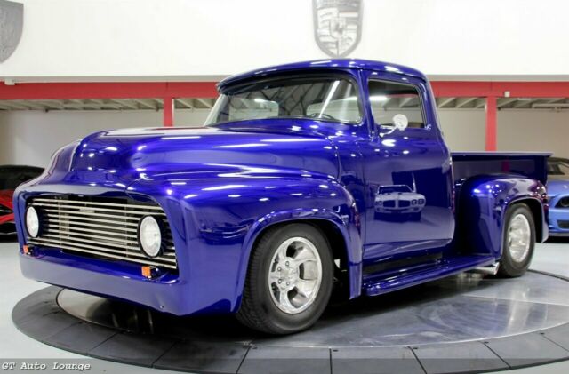 1956 ford f-100 restomod custom chopped pickup truck 55 57 short bed a/c hot rod