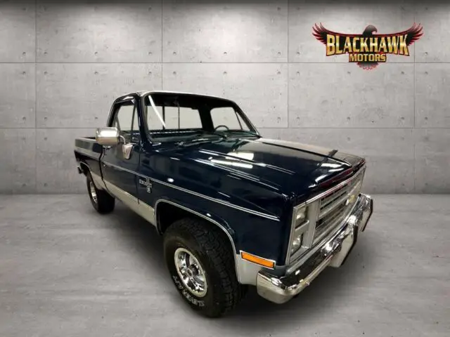 1987 chevrolet r/v 10 series v10 silverado 0 miles blue pickup v8 5.7l manual