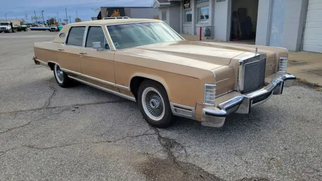 1978 lincoln continental sedan brown rwd automatic town car