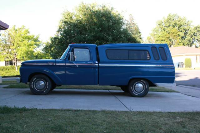 1964 ford f-100 custom cab long bed 292 y-block 3 speed california vehicle