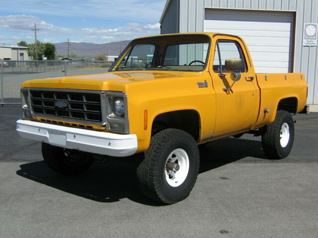 1979 79 77 76 75 chevy 4x4 pickup survivor short bed orig paint solid california