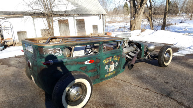 rat rod title 1926 ford 440 chrysler motor 727 transmission chop top