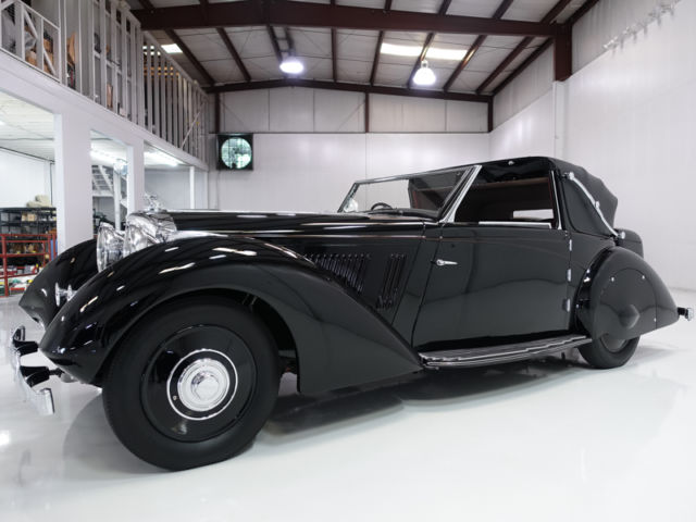 1936 bentley 3 1/2 litre sedanca coupe by windovers of london, numbers matching