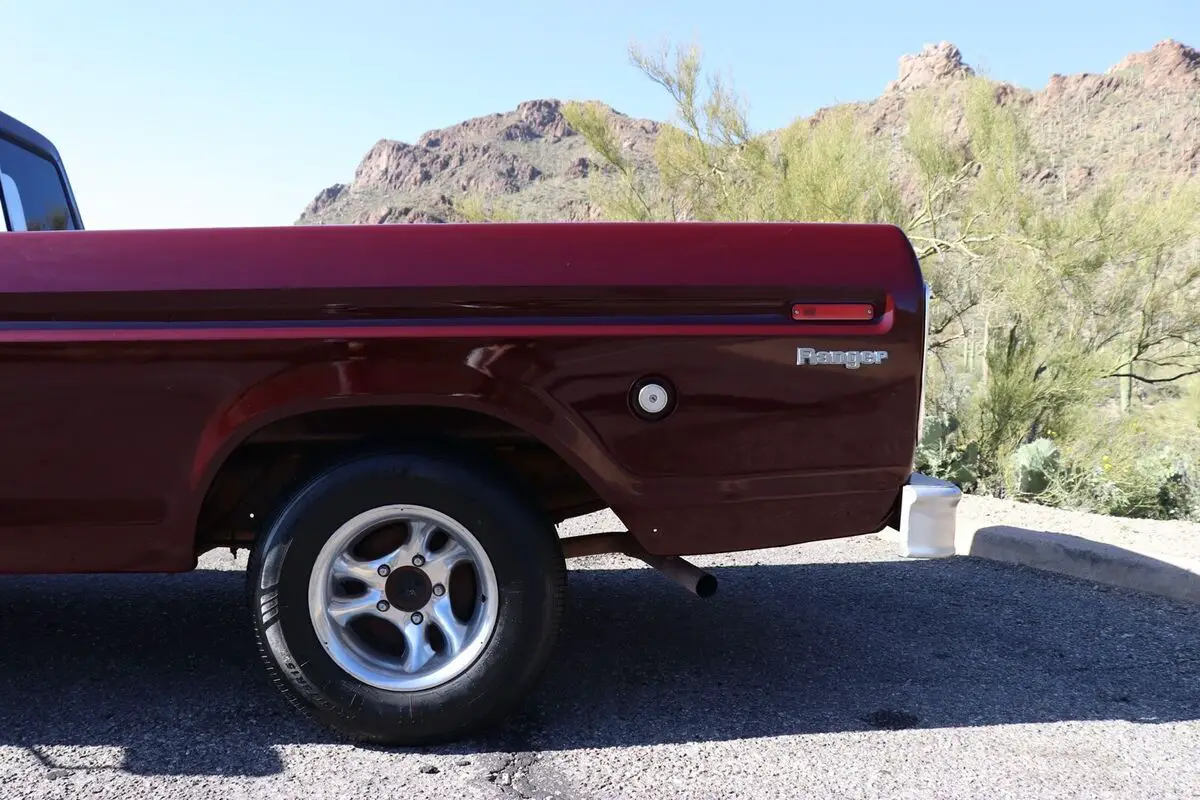 1973 ford f100 pickup red ranger