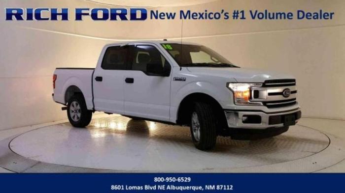 2018 ford f-150 xlt 4x2 xlt 4dr supercrew 5.5 ft. sb for sale in albuquerque, new mexico